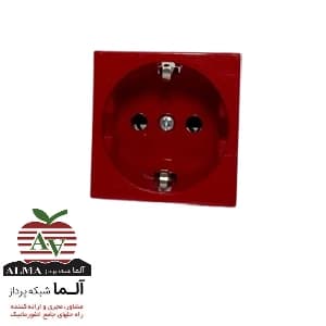 پریز برق قرمز لگراند 77218سری موزائیک