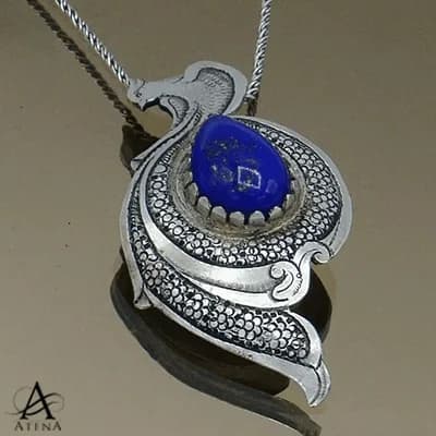 گردنبند نقره زنانه طاووس — تصویر ۳