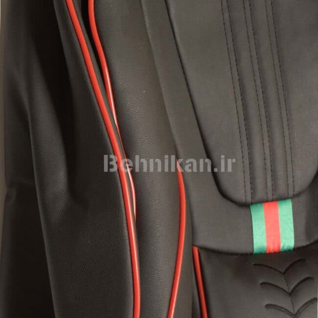 روکش صندلی تمام چرم طرح GUCCI برند رایکو مناسب برای دنا و دنا پلاس کد — تصویر ۴