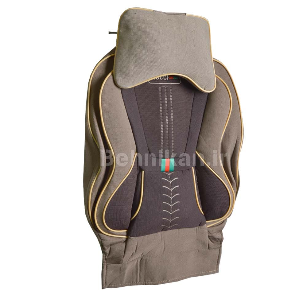 روکش صندلی پارچه برزنت سنگین طرح GUCCI برند رایکو مناسب پژو 405 جدید slx (کوهاندار) کد 93595