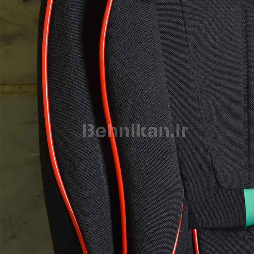 روکش صندلی برزنت سنگین طرح GUCCI برند رایکو مناسب سمند قدیم (95 و پایین تر) کد 48116 — تصویر ۴