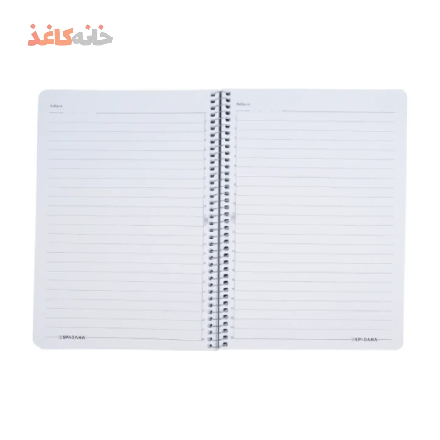 دفتر 100 برگ فنری طلقی اسپادانا طرح مرد اسکیت اسپرت — تصویر ۳