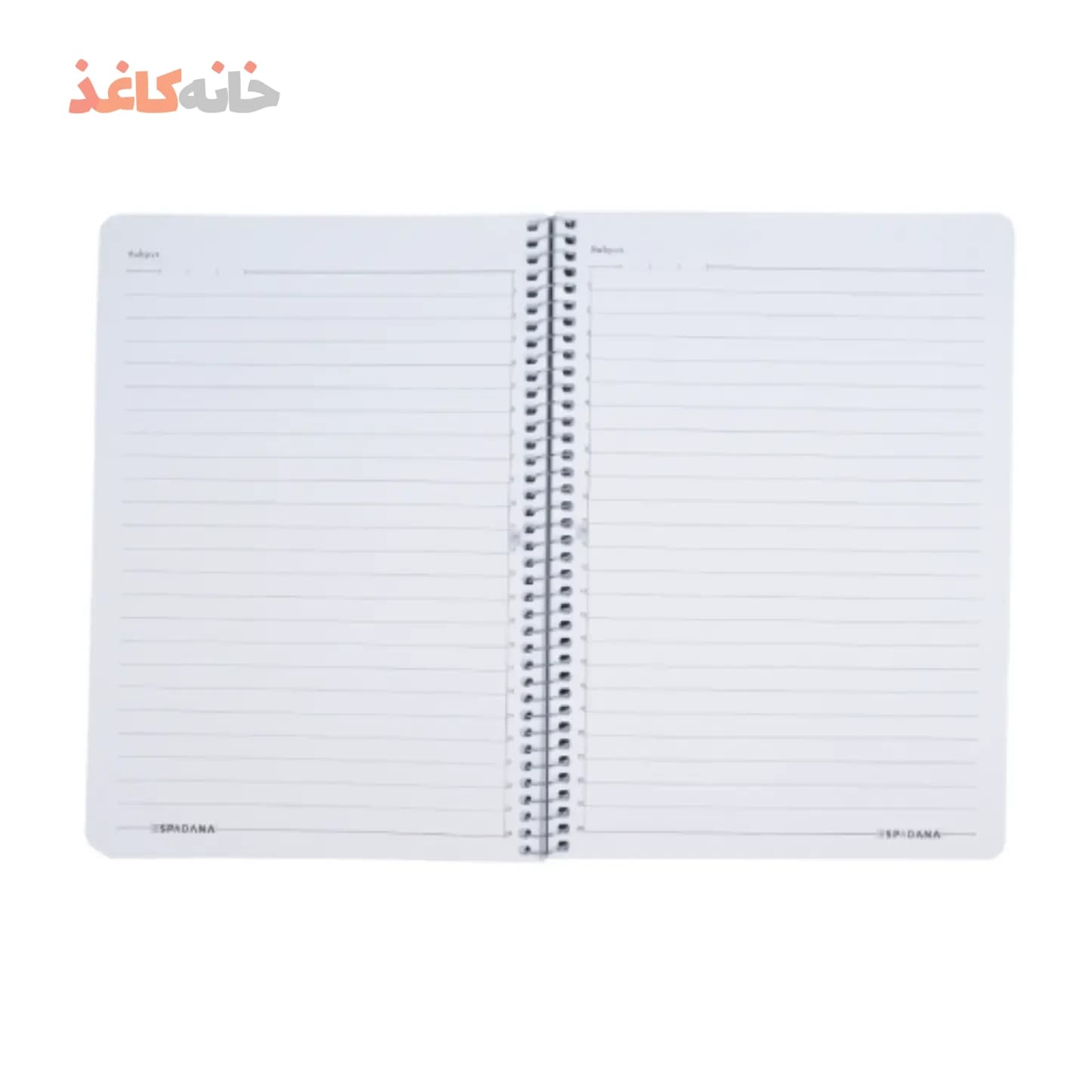 دفتر 100 برگ فنری طلقی اسپادانا طرح دختر دونده — تصویر ۳