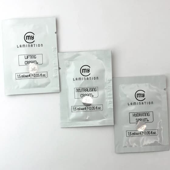 مواد لیفت مژه و ابرو مای لمینیشن ساشه3عددی — تصویر ۴