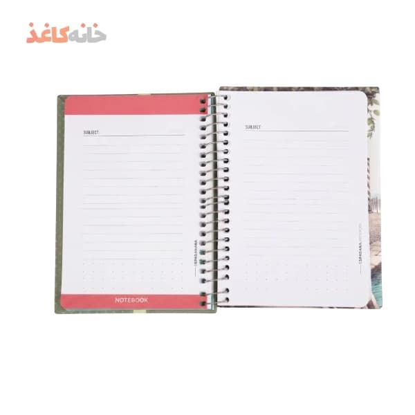 یادداشت 100 برگ فنری جلدسخت اسپادانا طرح استیج — تصویر ۲