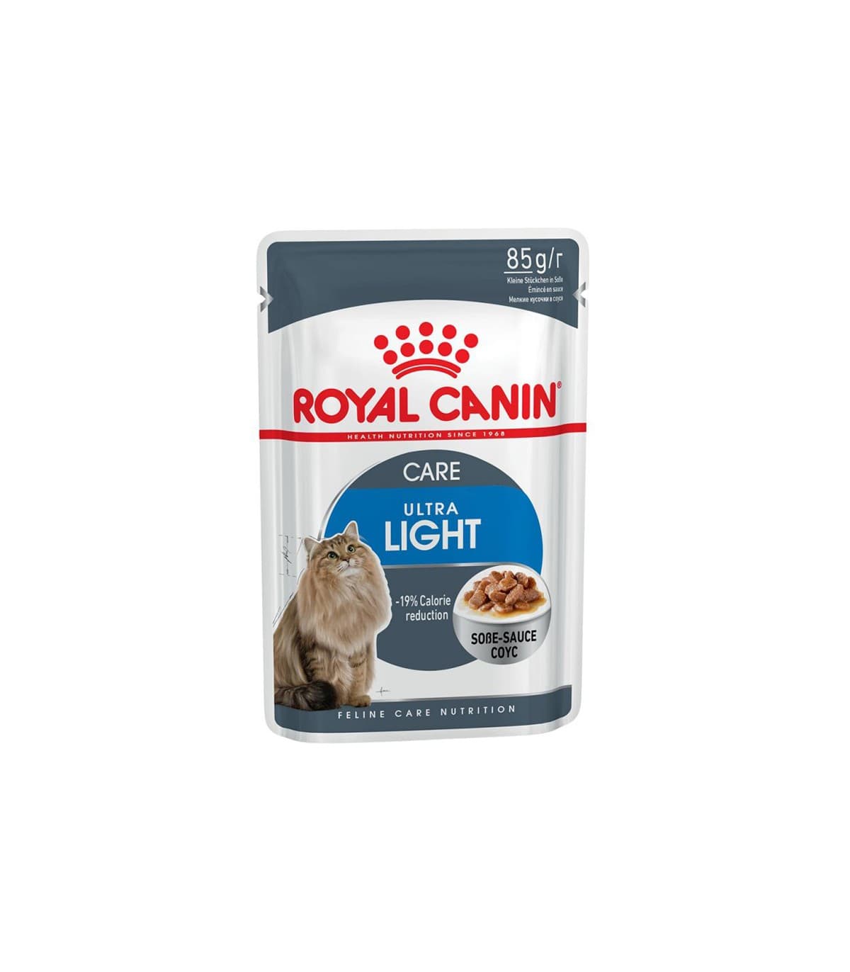 پوچ گربه بالغ لایت در سس 85 گرمی رویال کنین