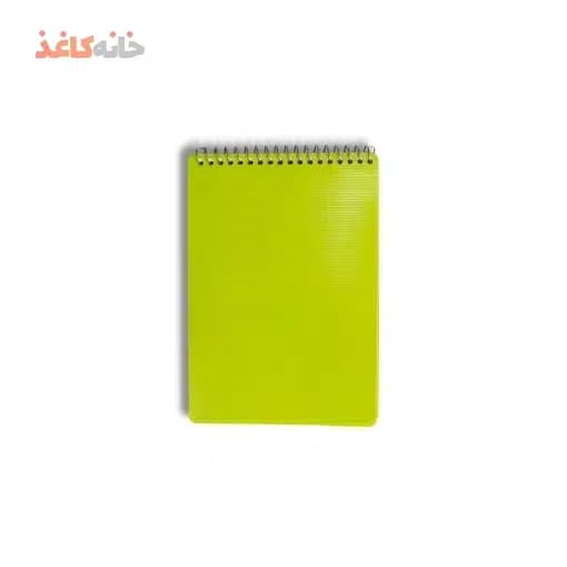 یادداشت 80برگ 1/8 طلقی فنر ازبالا رنگی اسپادانا طرح سبز — تصویر ۲