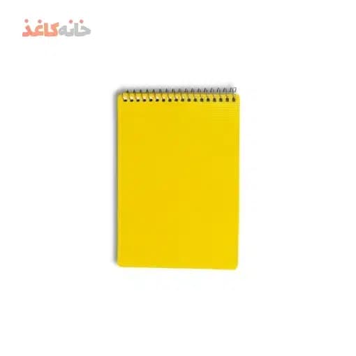 یادداشت 80برگ 1/8 طلقی فنر ازبالا رنگی اسپادانا طرح زرد — تصویر ۲
