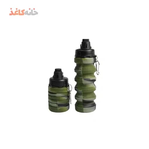 قمقمه سیلیکونی تاشو طرح ارتشی