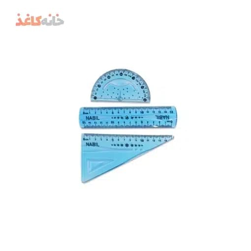 ست 3 تیکه خط کش گونیا نقاله ابی نابیل