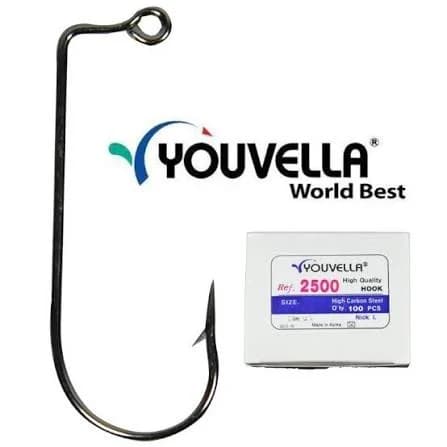 قلاب جیگ YOULA 2500 (بسته 100 عددی) سایز 1/0 و 2/0 — تصویر ۲
