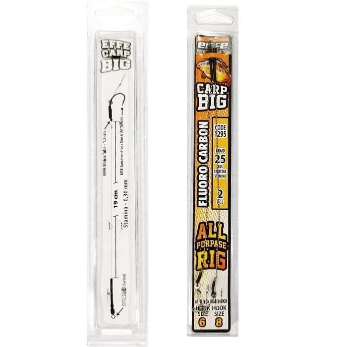 ریسه آماده کپوری مارک افه مدل BIG CARP 1295 | سایز قلاب 6 و 8
