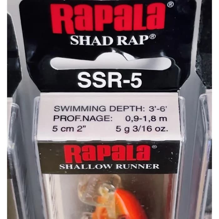 لور ماهیگیری اسپین راپالا Shallow Runner Shad Rap SSR-5 (5cm-5g) — تصویر ۶