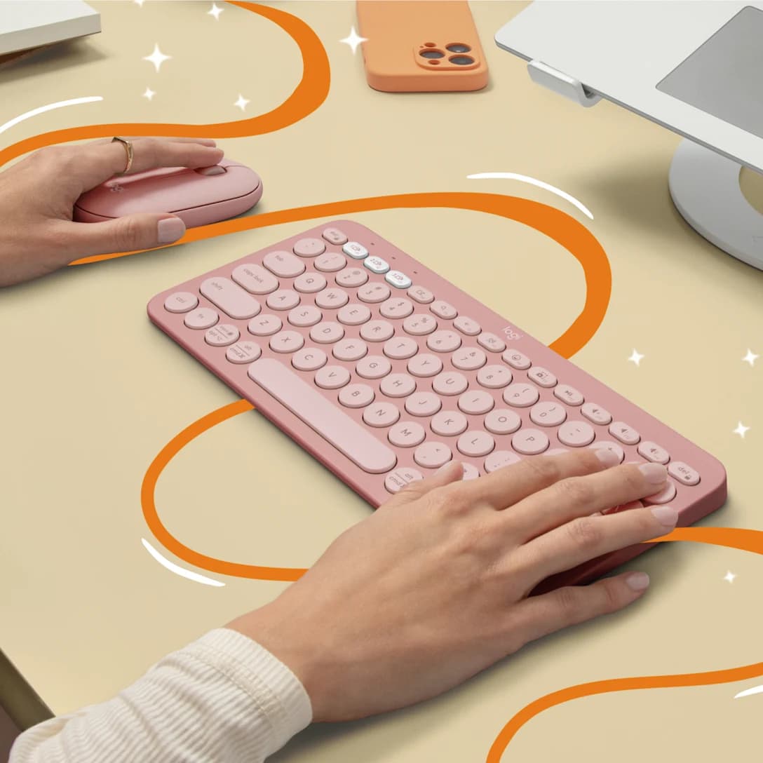 کیبورد بی سیم Logitech Pebble Keys 2 K380s — تصویر ۴