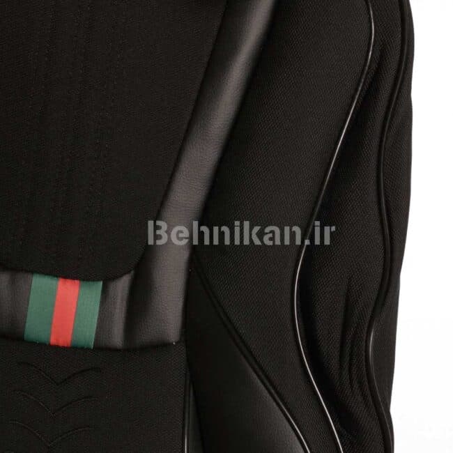 روکش صندلی پارچه برزنت سنگین طرح GUCCI برند رایکو مناسب ساینا,تیبا1 جدید(98 و بالاتر) کد 59579 — تصویر ۳
