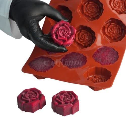 قالب سیلیکونی حلوایی رز مارگاریتا 10 خانه 6 سانت — تصویر ۲