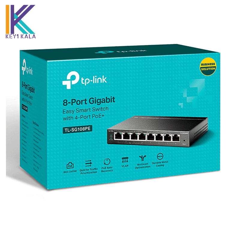 سوییچ تی پی لینک مدل TL SG108pe — تصویر ۵