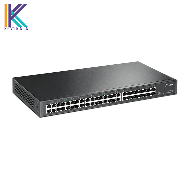 سوییچ 48 پورت گیگابیت و رکمونتی تی پی لینک مدل TPLINK TL-SG1048 — تصویر ۳