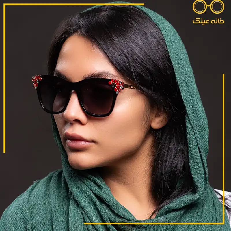 عینک آفتابی اصل زنانه Ana Hickmann مدل AH9244 رنگ عدسی دودی — تصویر ۳
