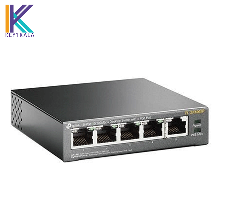 سوئیچ ۵ پورت تی پی-لینک مدل TL-SF1005P با ۴ پورت POE — تصویر ۲
