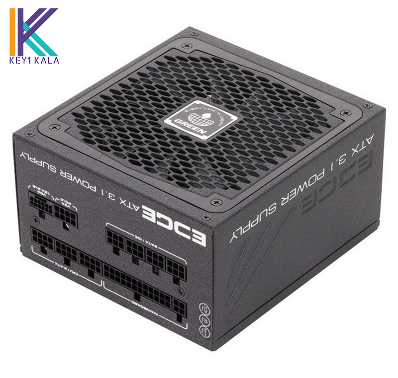 منبع تغذیه کامپیوتر گرین مدل GP850B-EDGE 80 Plus Platinum توان 850 وات — تصویر ۲