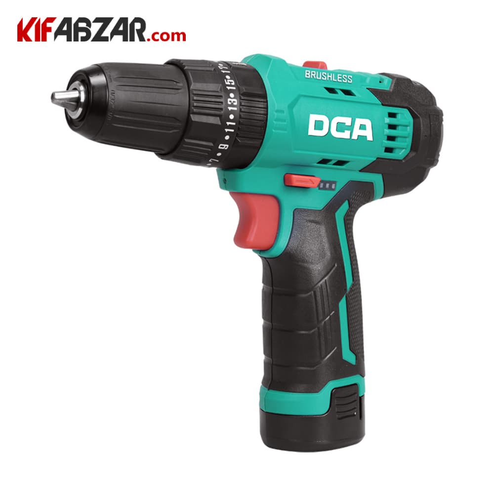 دریل پیچ گوشتی شارژی چکشی 12 ولت دی سی ای مدل ADJZ23-10iEK — تصویر ۲