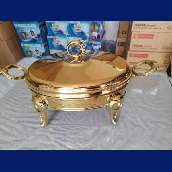 سوفله خوری بیضی 2 لیتری مدل کامل طلایی — تصویر ۶