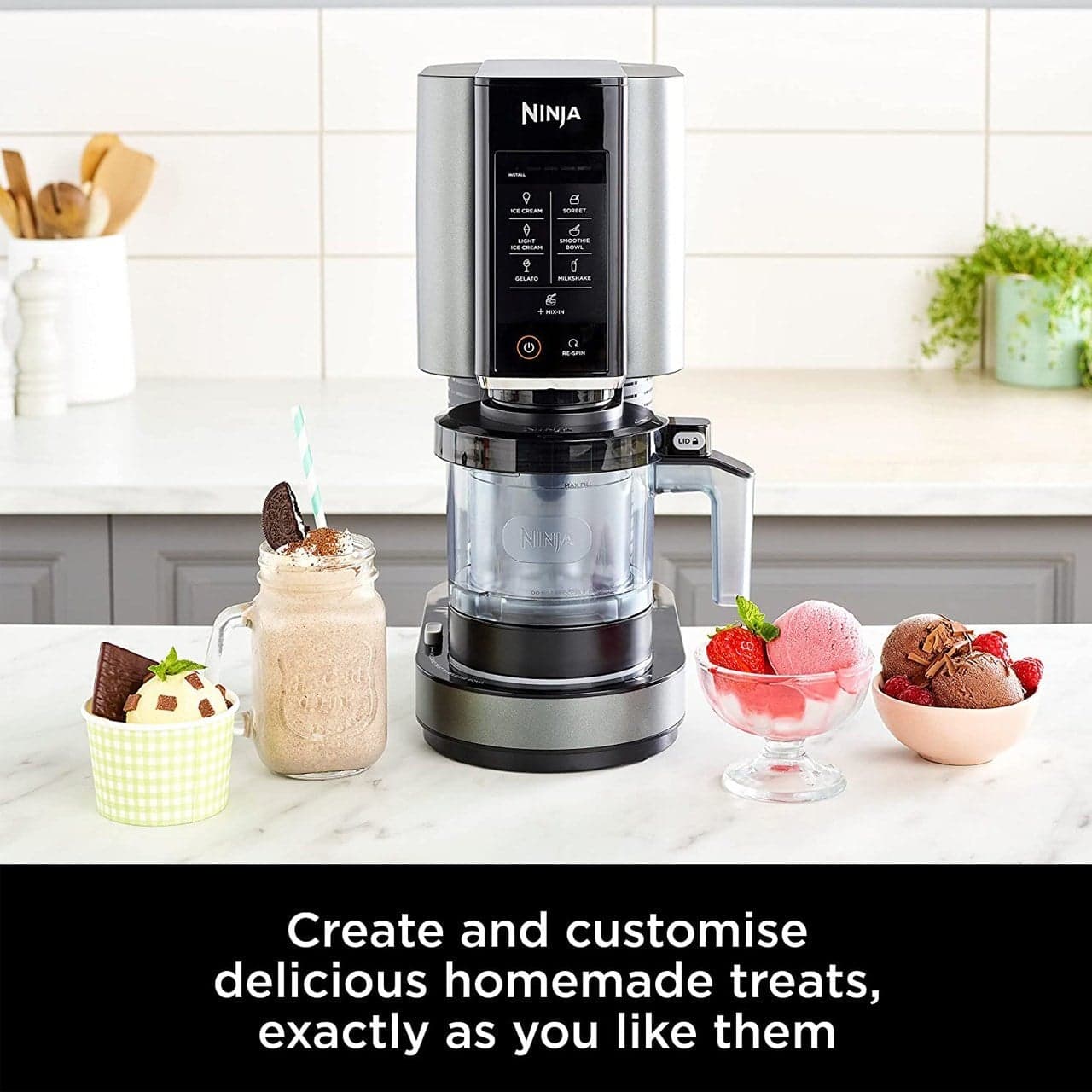 بستنی ساز نینجا Ninja CREAMi NC300 | ساخت بستنی، ژلاتو و میلک‌شیک خانگی(استوک) — تصویر ۵