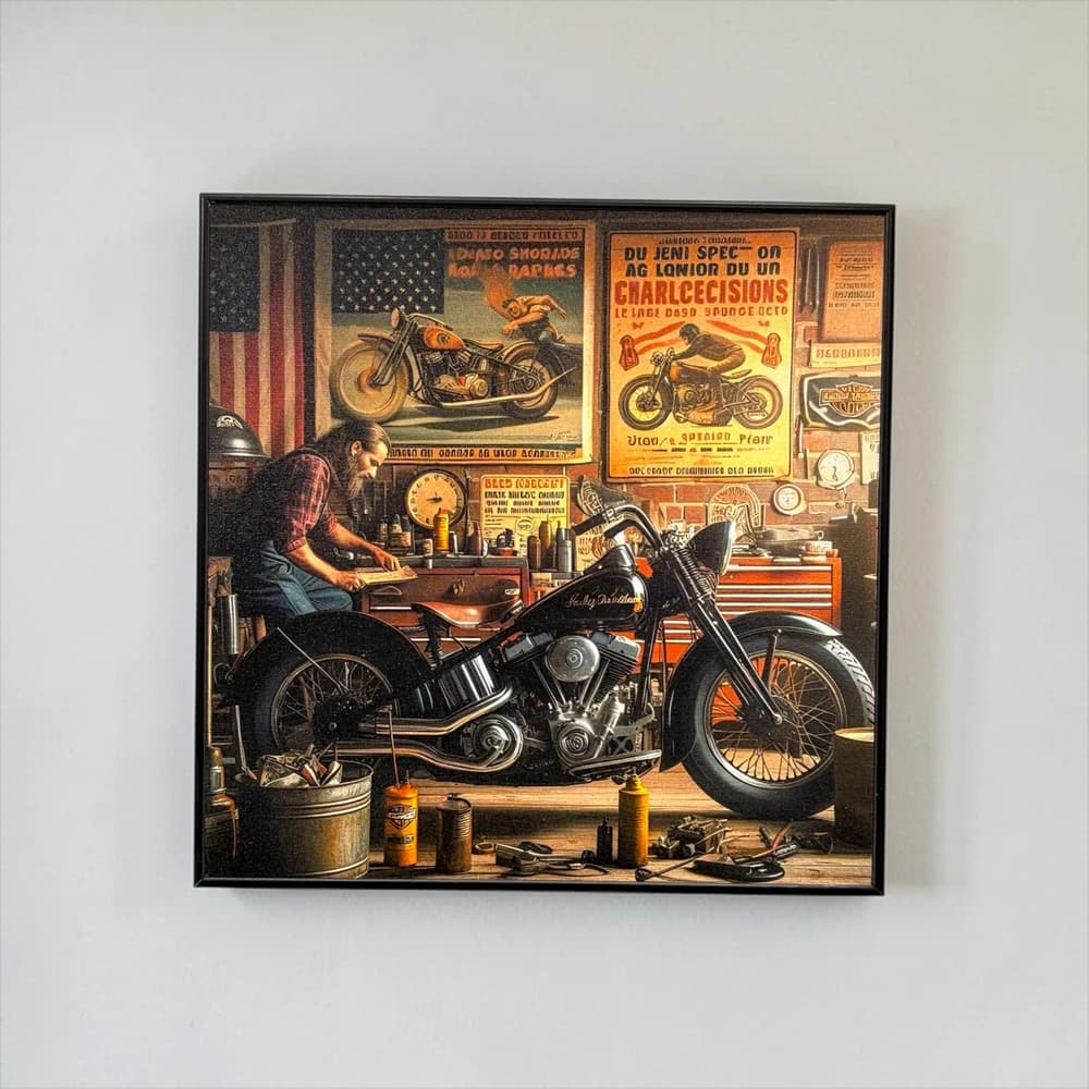 تابلو طرح american harley