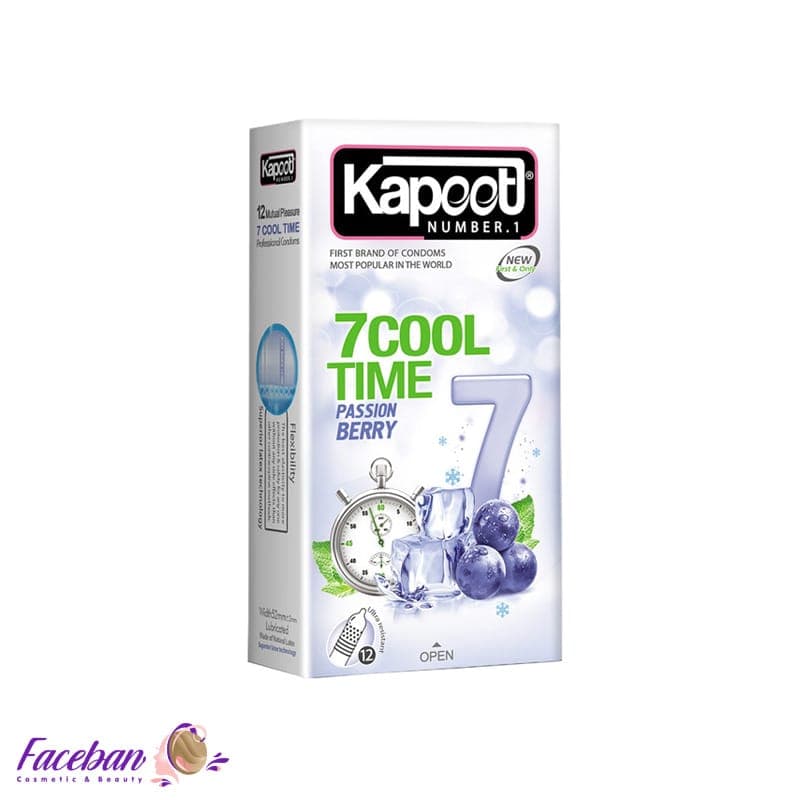 کاندوم کاپوت KAPOOT مدل 7COOL Time بسته 12 عددی