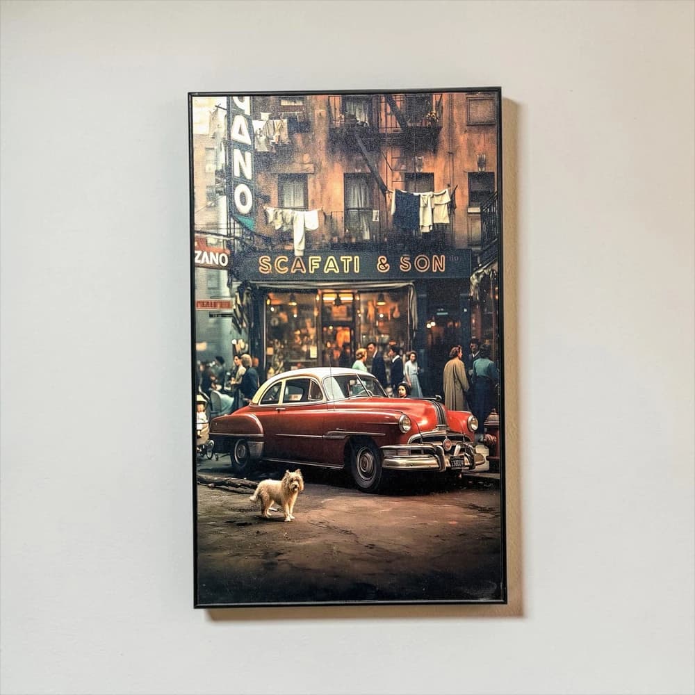 تابلو طرح vintage car