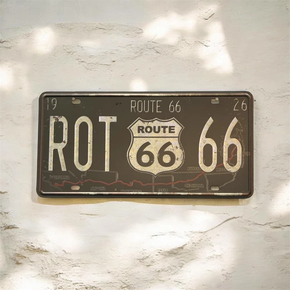 پلاک فلزی طرح ROT 66