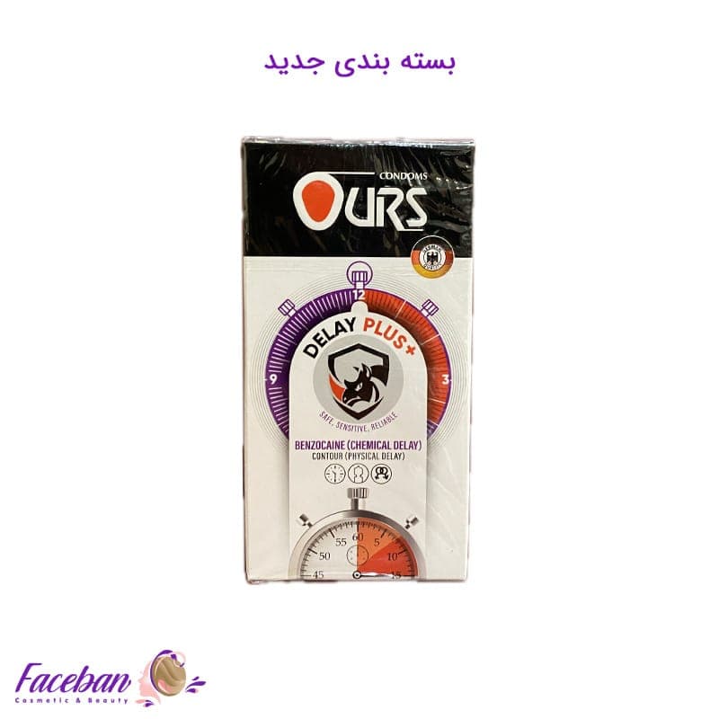کاندوم تاخیری اورز OURS مدل Delay بسته 12 عددی