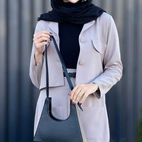 کت دامن مازراتی بلند کد 0901 — تصویر ۳