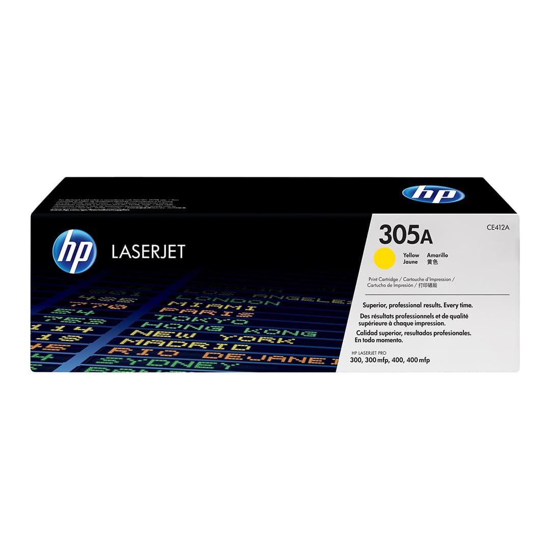 تونر طرح فابریک اچ پی مدل HP 305A زرد — تصویر ۲