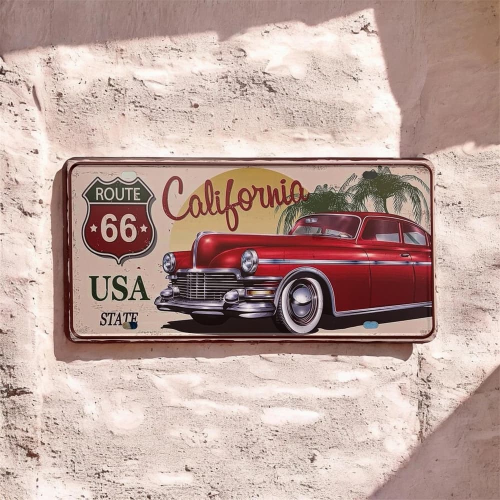 پلاک فلزی طرح California 30×15