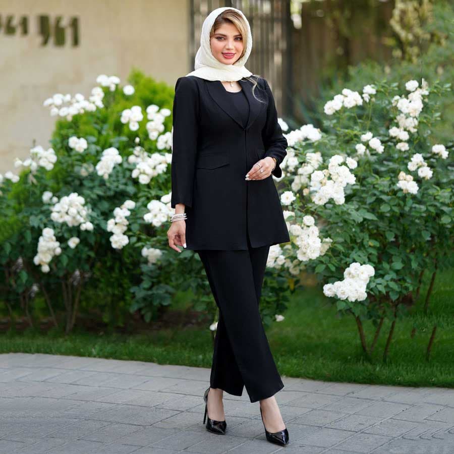 کت و شلوار تابستانه یقه آرشال کد 618 — تصویر ۵