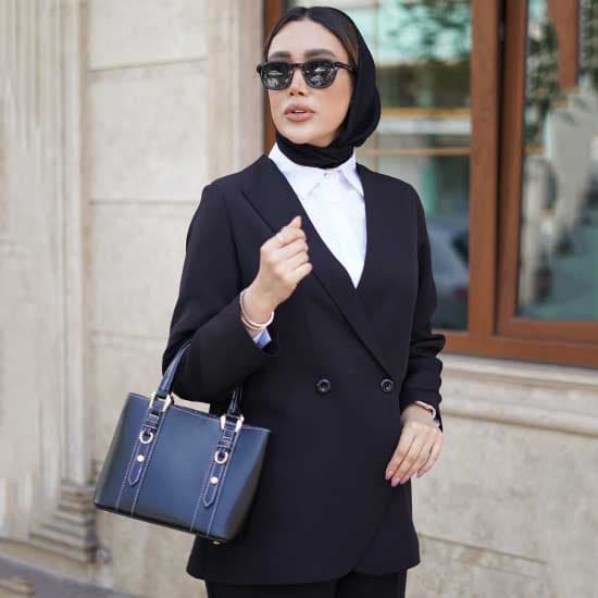 مانتو کتی مازراتی یقه ترکیبی کد 401 — تصویر ۸