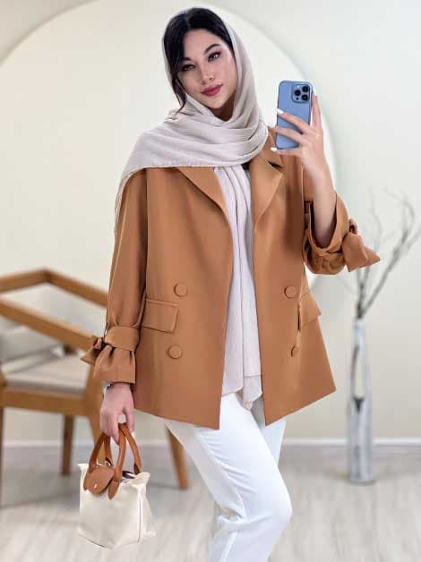 مانتو کتی آستین بندی کد 657 — تصویر ۶