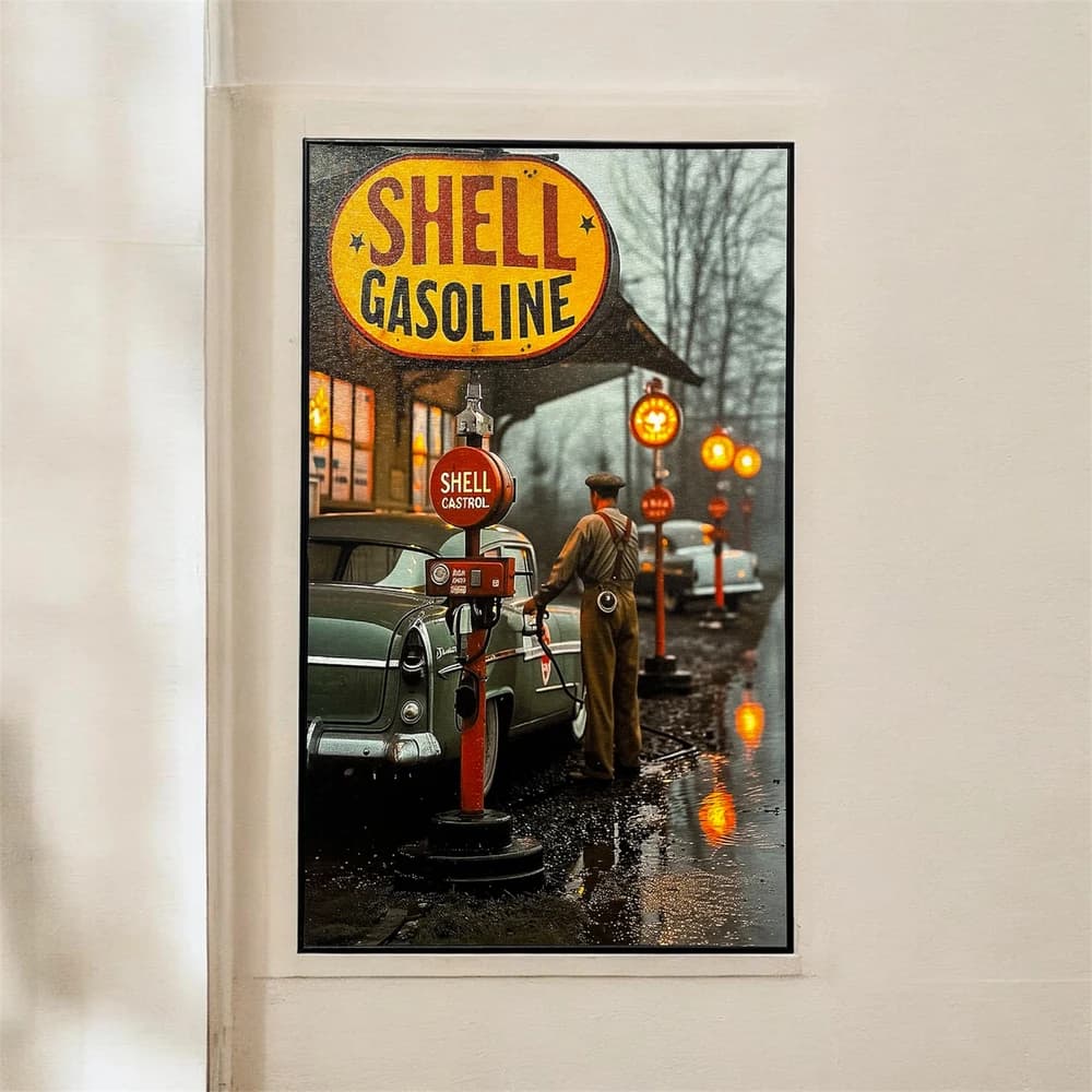تابلو طرح Shell Gasoline