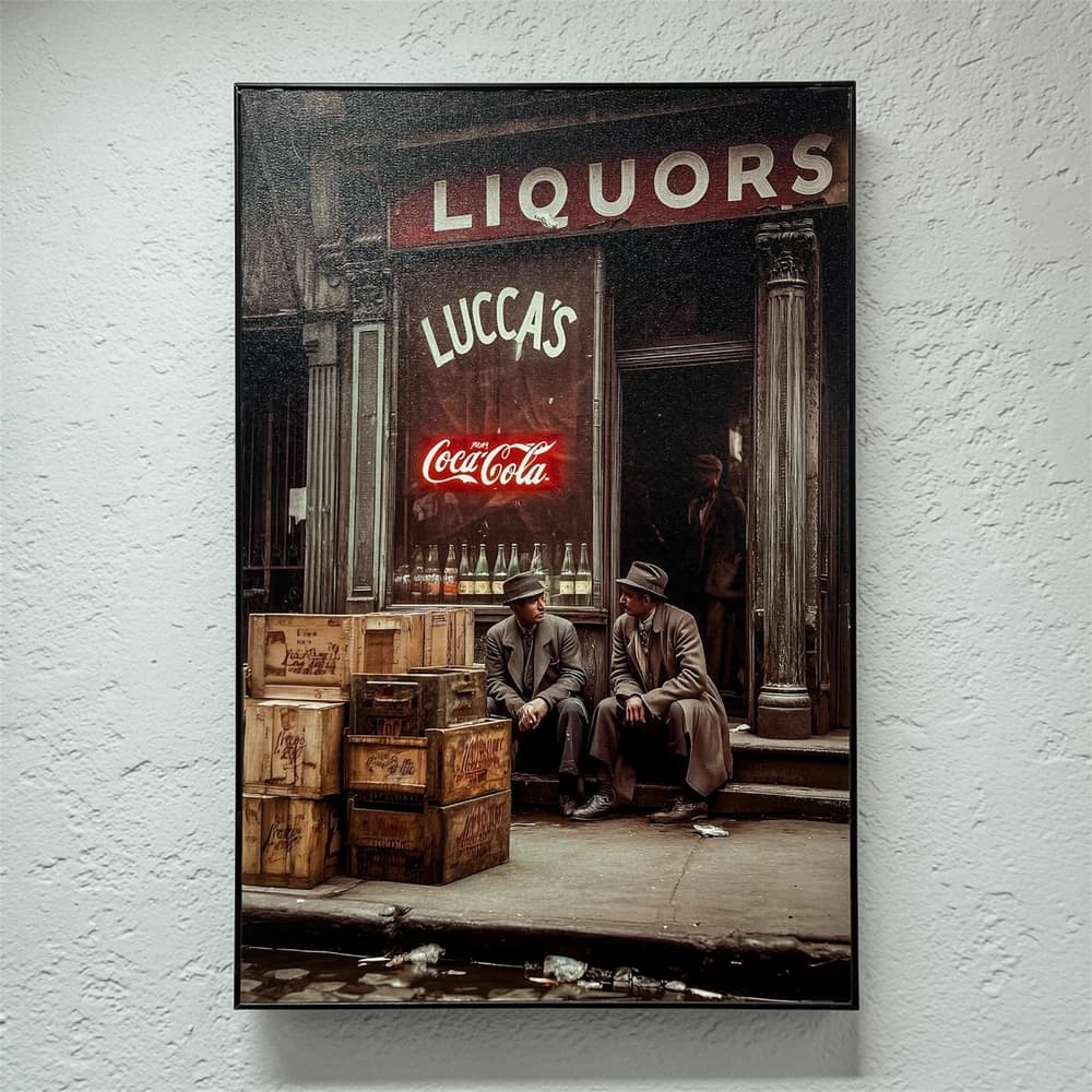 تابلو طرح Coca Cola Bar ابعاد 60×40
