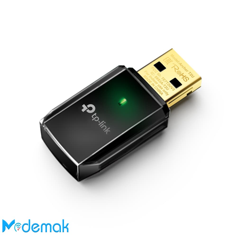 کارت شبکه USB بی سیم تی پی لینک TP-Link T2U AC600 — تصویر ۲