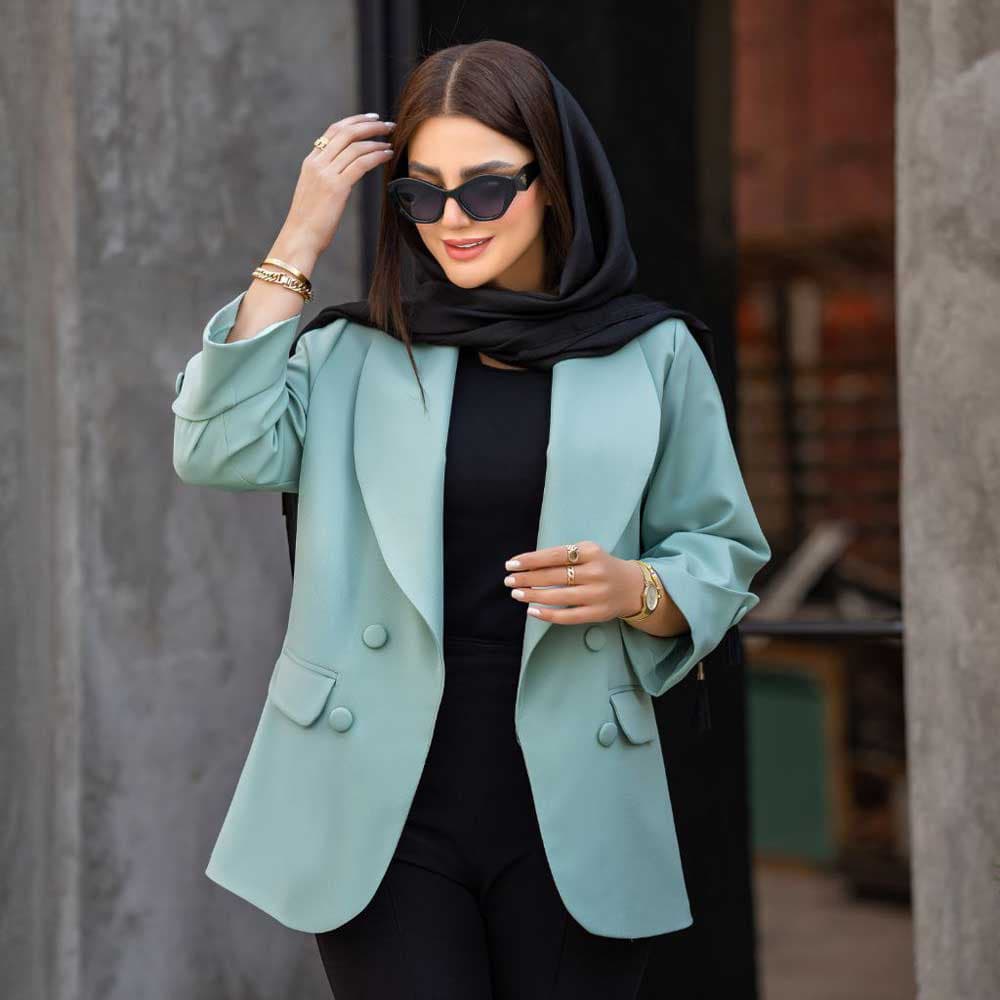 مانتو کتی زنانه یقه آرشال کد 400 — تصویر ۲