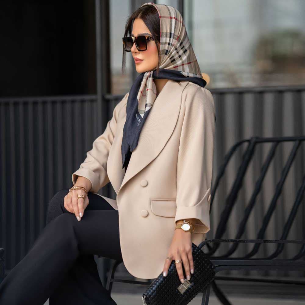 مانتو کتی زنانه یقه آرشال کد 400 — تصویر ۴