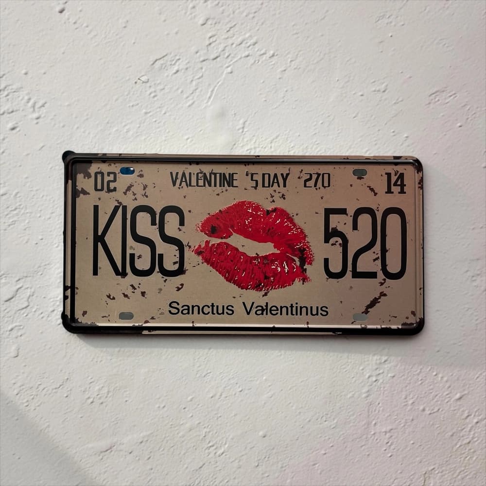 پلاک فلزی طرح Valentines Day ابعاد 30×15