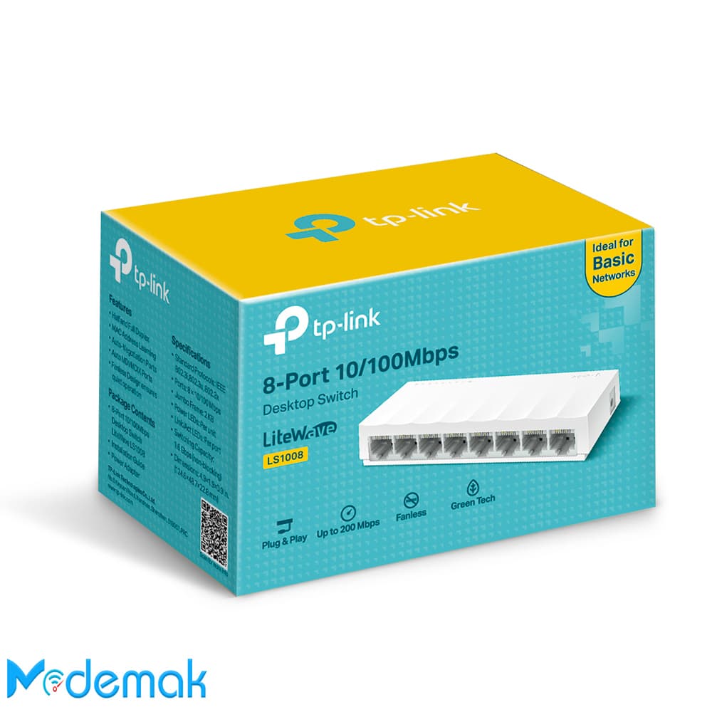 سوییچر تی پی-لینک TP-Link LS1008 — تصویر ۴