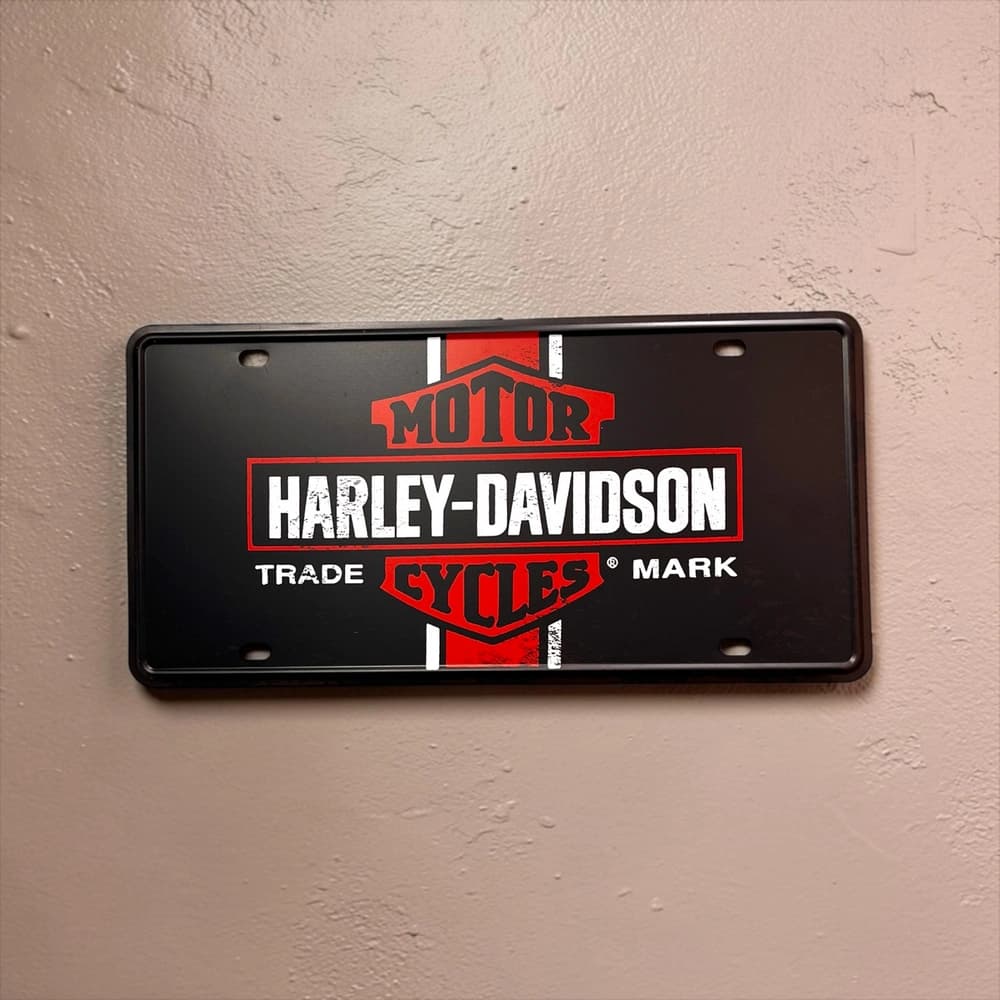 پلاک فلزی طرح Harley Davidson Trademark ابعاد 30×15