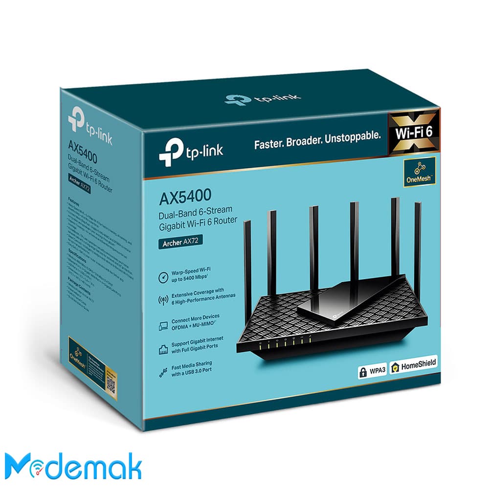 روتر تی پی-لینک (AX5400) TP-Link Archer AX72 — تصویر ۴