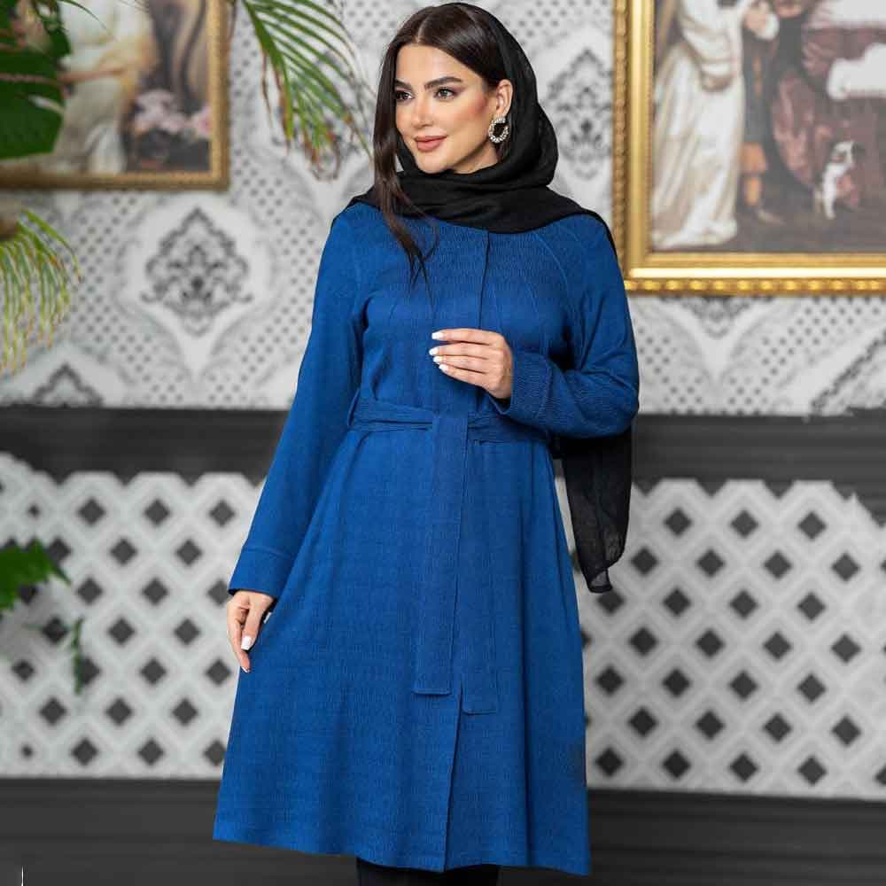 مانتو بهاره کمربند دار کد 625