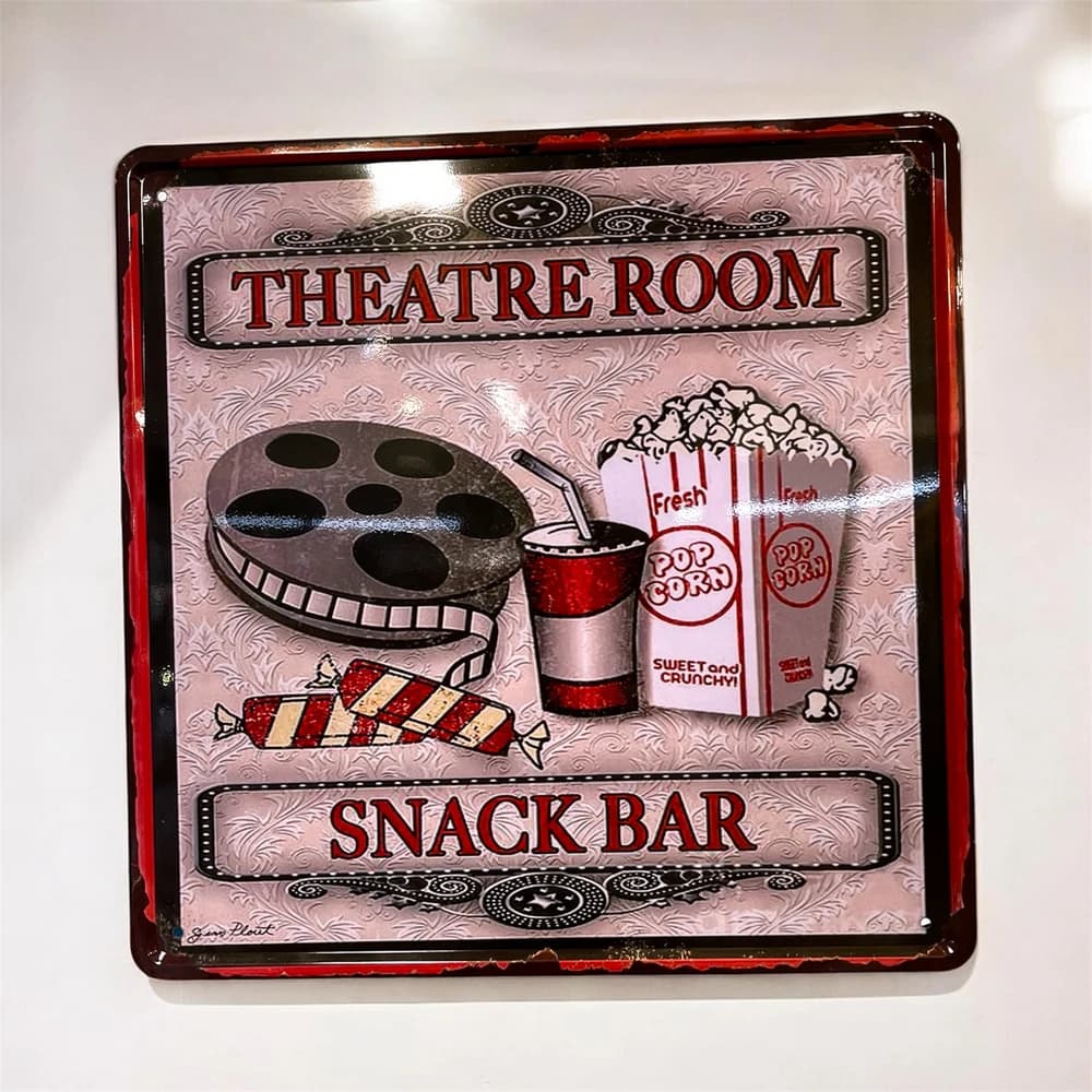 تابلو فلزی طرح Theatre Room ابعاد 30×30